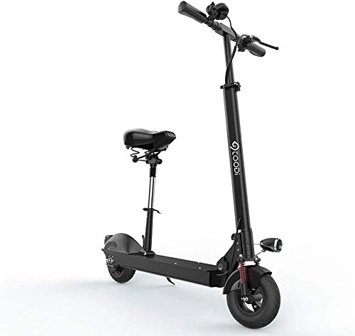 Electric Scooter : L&WB Adult Electric Scooters, Foldable Scooters City, LED Headlights, 18650 Lithium Battery Pack 10Ah / 36V, 350W Motor, Maximum Speed 35Km / H, 40km