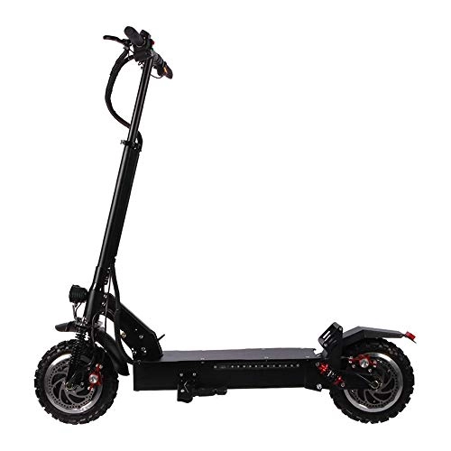 Electric Scooter : Laishutin Electric scooter 70 Kilometer Long-Range Portable Folding Design Commuting Motorized Scooter Suitable for outings (Color : Black, Size : 60V / 26A)