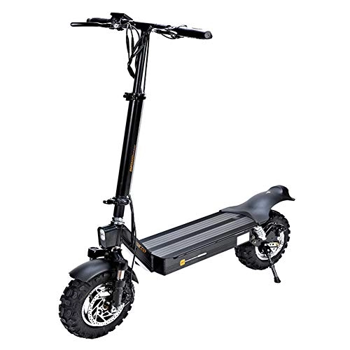Electric Scooter : Leetianqi Electric Scooter Adults, Lightweight Foldable Max Speed up to 50 km / h and Endurance of 55 km