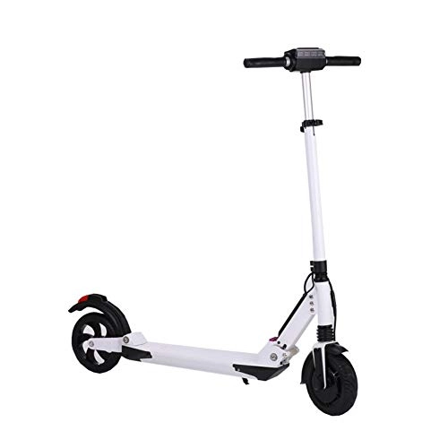 Electric Scooter : Leetianqi Folding Electric Scooter 8 Inch Solid Honeycomb Explosion-proof Tire 350W Motor LCD Display Screen For Adults And Teenagers