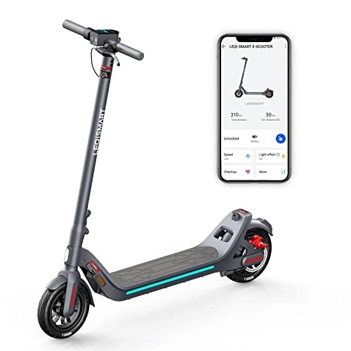 Electric Scooter : LEQISMART Electric Scooter, 40km Long Range, Max Speed 25 km / h, APP Control, 350W, 10.4 Ah, 3 Speeds Setting, Nice Gift for Adult and Teens