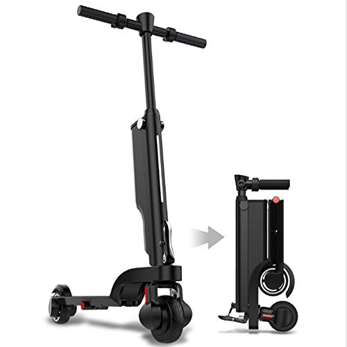 Electric Scooter : LFLDZ Electric Scooter, Adult 24V 250W Powerful Folding Electric Bike Folding Bike Scooter with Bluetooth Speaker LCD Display