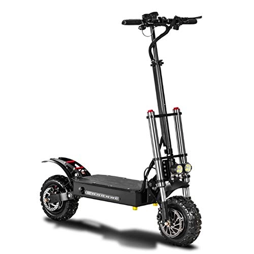 Electric Scooter : LFLDZ Electric Scooter, High-Speed Off-Road Dual-Drive 11-Inch 60V5400W Folding Electric Car Battery Life 150-170KM / Speed 85KM / H