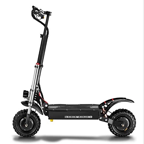 Electric Scooter : LFLDZ Folding Electric Car, 50V / 5400W Dual Drive / Hydraulic Shock Absorption / 36.4AH Battery Life 150-170KM / Speed 85KM / H Electric Scooter
