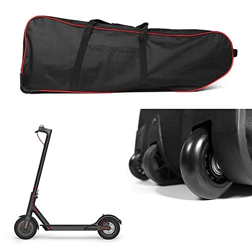 Electric Scooter : Lixada Scooter Carry Bag with Wheels Large Capacity Perfect for 10 Inch Foldable Electric Scooter Carrier Transport Bag Roller Bag