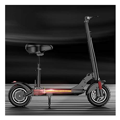 Electric Scooter : LJP Electric Kick Scooter For Adult Folding Max Speed 40 Km / h Electric E Scooter Ride Easy To Carry Up To 40-50 KM Range Black