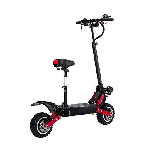 Electric Scooter : LJP Electric Scooter Folding Portable Scooter Maximum Speed 85km / h 2800W Motor 11" Pneumatic Tires for Adults And Teenagers