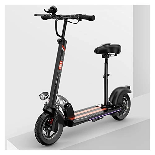 Electric Scooter : LJP Portable Electric Scooter Folding 48V 13AH Battery Commuting Scooter With 10 Inch Air Tyre Up To 40KM / H Long-Range 50-60 KM