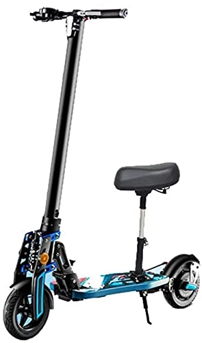 Electric Scooter : LLKK An electric scooter with removable seats, 10.5 inches pneumatic tire 500W brushless motor 3 double disc speed mode a maximum speed 30KM / H LED display 40KM long distance, B2 (Color : A)