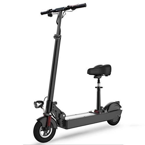 Electric Scooter : Longteng Electric Scooter For Adult, Portable Folding, Double Shock Absorption, Inflatable Shock Absorber Wheel, Can Adjust The Speed, 8 Inch Tire, 3-6 Hours (Size : Endurance40-50km)