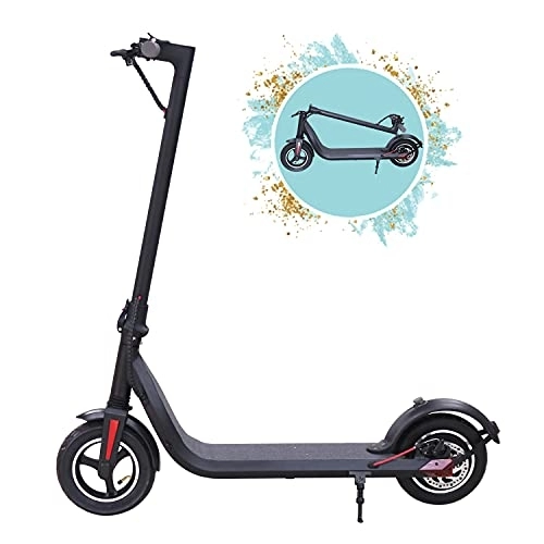 Electric Scooter : LuvTour 350W Electric E-Scooter with Powerful 7.5Ah Battery, LED Display & 10'' Pneumatic Front Tire, 3 Speed Max 15.5 mph, Range up to 17.5 Mile, Lightweight and Foldable for Adults and Teenagers