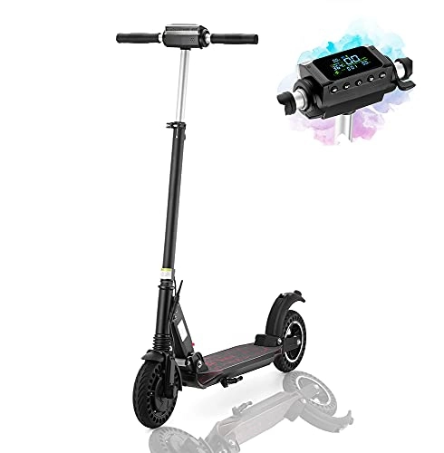 Electric Scooter : LuvTour 350W Electric E-Scooter with Powerful Battery and Moter, Lightweight and Foldable Scooter for Adults & Teenagers, Color LCD Display - 7.5 Ah Li-ion Battery-Maximum 30km / 18.64mile range