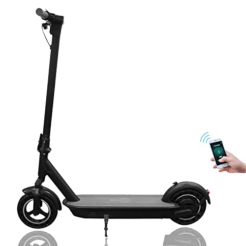 Electric Scooter : LuvTour Electric Scooter Adult, 10 inch Foldable E-scooter with Bluetooth Control, 40Km Long Range, 500W Motor Max Speed 21.75mph, Powerful Headlight, Kick Scooter for Commute and Travel