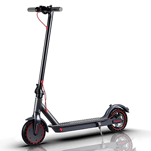 Electric Scooter : LuvTour Electric Scooter Adult, Foldable E-Scooter with Smartphone App Control, 350W Motor, Waterproof & LCD Display, 15.5mph max load 220lbs range to 18.64 miles