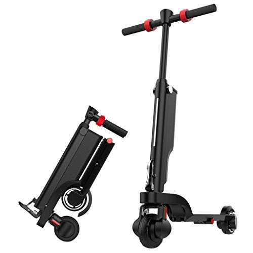Electric Scooter : Lxn Black Commuting Electric Scooter - 5" Solid tires - 25km / h & up to 15km Range, Easy Fold-n-Carry Design