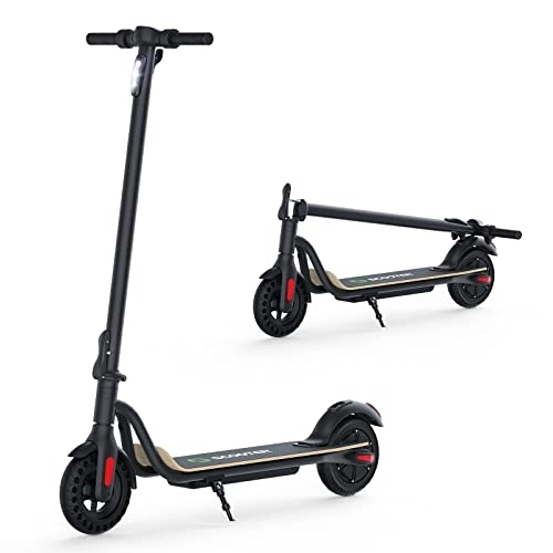 Electric Scooter : M MEGAWHEELS Electric Scooter, 3 Gears, Max Speed 25 km / h, 22 KM Powerful Battery with 8'' Tires Foldable Electric Scooter for Adults, Children (Black-S10-7.5)