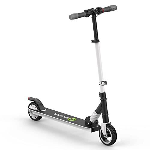 Electric Scooter : M MEGAWHEELS Electric Scooter, Foldable Electric Kick Scooter Max Speed 14MPH, 15KM Range for Adult, Children with 6.0'' Tires (White)