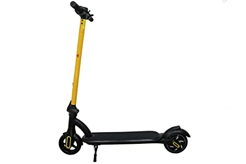 Electric Scooter : M8 Electric Scooter (Yellow) Smart Folding Scooter Ultralight 250W Max Speed 20km / h Maximum Mileage 20km Waterproof Height Adjustable 6.5 inch for Kids and Teenagers