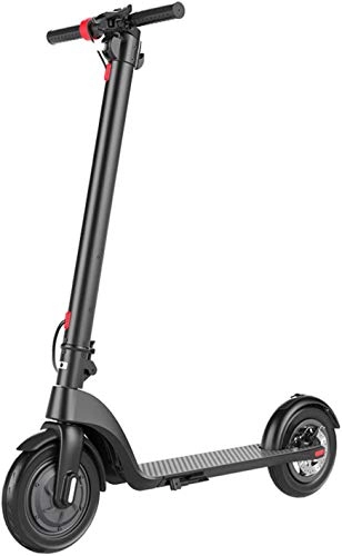 Electric Scooter : MISTJIA PEV10 Adult Electric Scooters Foldable, Detachable Lithium Battery 36V 6AH, 20KM Range 150 Kg Max Load 25Km / H with LED Light And LCD Display, 10Inch