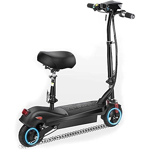 Electric Scooter : MISTLI Electric Scooter with Seat, Adult Electric Scooter 35Km / H, 30Km Range 350W Motor Waterproof, E-Scooter Maximum Load 150Kg