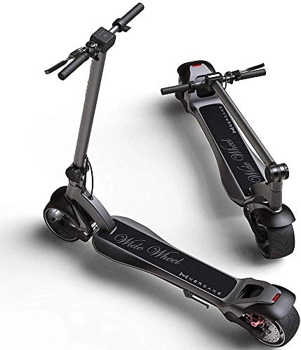 Electric Scooter : MISTLI Wide Wheel Electric Scooter Folding Means And Safe Electric Kick Scooters for Adults And Teenagers-3.9In Wide Tires, 500W Power, More Than19miles, 28Mph