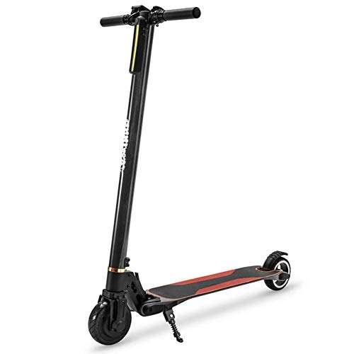 Electric Scooter : MMJC Adult Folding Electric Scooter, 250W / 10.4Ah Multi-Function Portable And Comfortable Suspension Shock-Absorbing Electric Bicycle, 35Km Unisex, Black