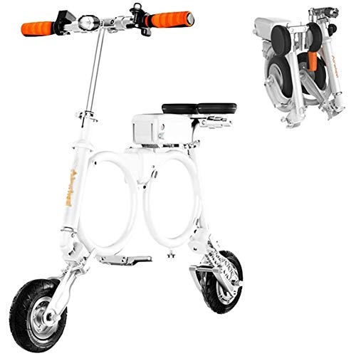 Electric Scooter : MMJC Foldable electric bike 247W electric bike, 25 / 35KM Range Scooter Travel, Easy to transport With Backpack multifunction Front