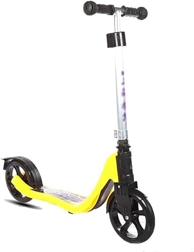 Electric Scooter : Mobility scooters, Adult Scooter, Scooter, Young Children's Scooter With Brakes, Commuter Scooter, Load 100KG (non-electric) (Color : Yellow)