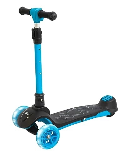 Electric Scooter : MV Sports M004926 Electric Scooter, Blue / Black, 60cm x 14cm x 63-82cm