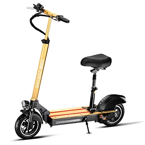 Electric Scooter : MYYINGELE Portable Electric Scooter 500W High Power E-Scooter, Max Speed 40 km / h, Foldable with USB Charging Kick Scooter for Working Commute Downtown Travel Adult