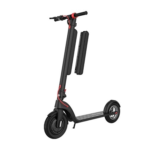 Electric Scooter : NA Electric Scooter Adult Fast 10-inch Mini Portable Scooter 350W, Aluminum Alloy Body, IP54 Waterproof, 25km / h, Transportation Tool Scooter Electric
