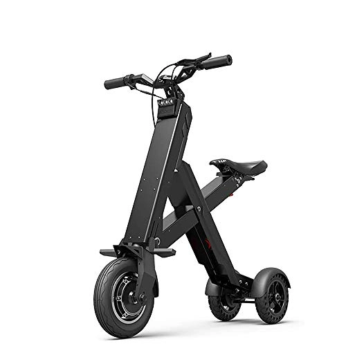Electric Scooter : NA Electric Scooter Adult, Ultra-light Aluminum Alloy Body, Mini Foldable Electric Scooters, 12.5Ah Lithium Battery 300W, 25km / h, 150kg Load, Outdoor Vehicle Electric Scooter With Seat