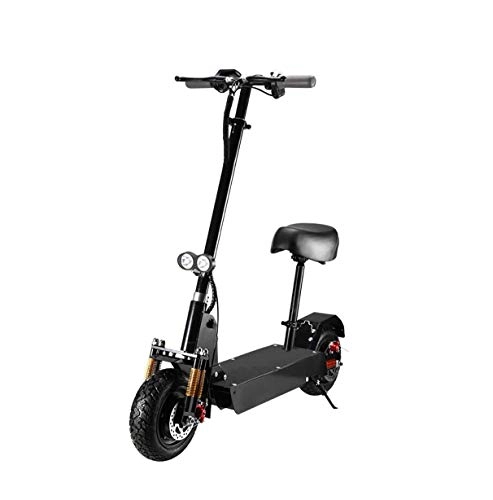 Electric Scooter : NA ZGGYA Electric Scooter Adult Fast, Front Rear Bimetal Spring Shock Absorption, Portable Foldable High Hardness Steel Frame Motor Power 500W Cruising Range 25-30KM, Adult Scooters