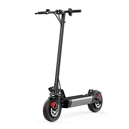 Electric Scooter : NA ZGGYA Electric Scooters, Quad Damping System Double Disc Brake + EABS Electronic Brake, 500W Brushless Motor Intelligent Alarm System Design, Portable Foldable
