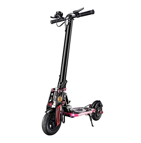 Electric Scooter : NA ZGGYAElectric Scooter Adult, Adopts Medium / high / low Triple Shock Absorption System, Portable Foldable 350W Speed 25KM / H, Charging Time 2-3 Hours, Equipped With Porous Disc Brake System