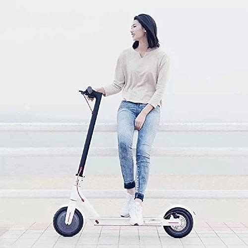 Electric Scooter : NC Scooter Ultra-light Portable Off-road Aluminum Alloy 2-Wheel 8.5-Inch Adult Folding Electric Scooter Scooter 7.8A battery / White