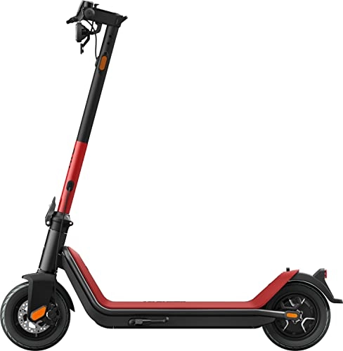 Electric Scooter : NIU Electric Scooter for Adults - 25 Miles Long Range, Max Speed 15.5MPH, 220 Lbs Max Load, Wider Deck, Tires & Handlebar, Foldable and Portable E-Scooter for Commuting (KQi3 Sport / Red)