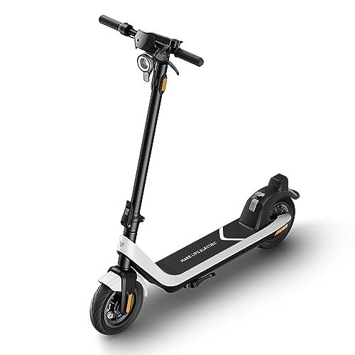 Electric Scooter : NIU KQi2 Pro Electric Scooter Adult, E Scooter 40km Long Range, Max Speed 25km / h, 300W Motor, APP Control, Double Braking Systme, Foldable and Portable (White)