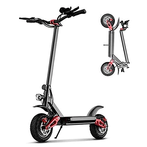 Electric Scooter : Off-road double drive 10 inch 70km / H electric scooter 52V-21AH-50KM 3600W power Max Load 150kg Adult Foldable Scooters
