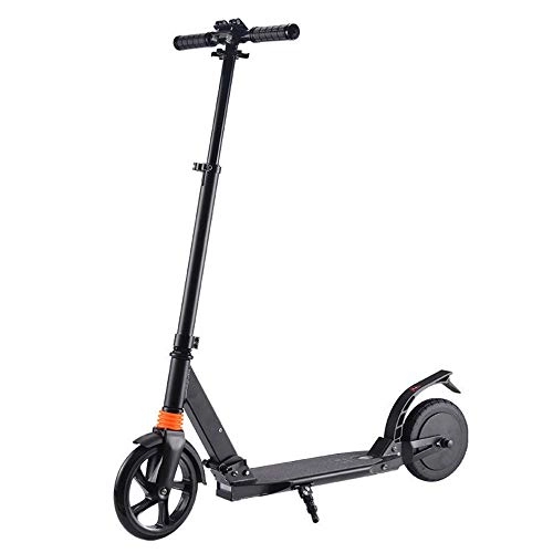 Electric Scooter : Panjianlin Electric Scooter 10-15 Kilometer Long-Range Portable Folding Design Commuting Motorized Scooter Adult Ultra-light (Color : Black, Size : S)