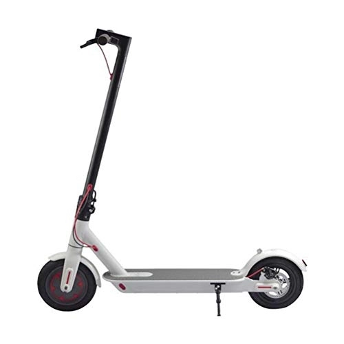 Electric Scooter : Portable Electric Scooter, 40 km Long-Range, Up to 25 km / h with 8.5 inch Solid Rubber Tires, Portable and Folding E-Scooter for Adults and Teenagers Adult, B