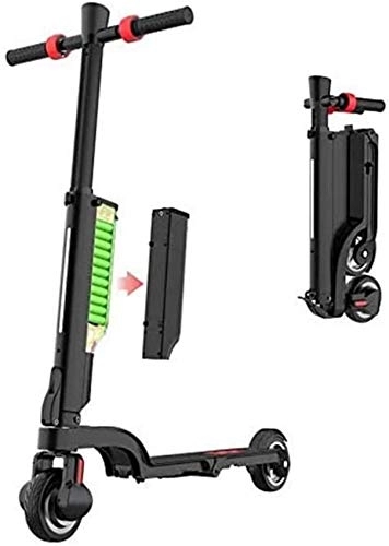 Electric Scooter : Portable Electric Scooters 250W Mini Portable Foldable Commuting Tool, Aluminum Alloy Body, Endurance 15-20km, Speed 25km / h, Electric Scooter Adult