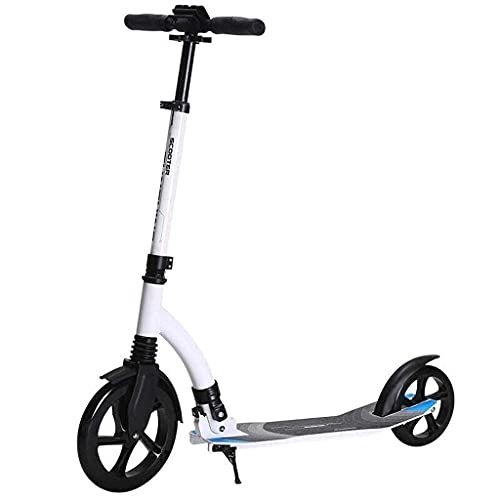 Electric Scooter : QIXIAOCYB Portable with Shoulder Strap Hand Brake Non-Electric Easy Folding Kids and Adults Ultra-Lightweight Birthday for Adults Teens Kids Classic Scooter Black (Color : Black)