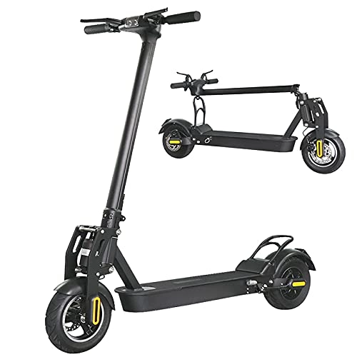 Electric Scooter : QQLK 500W Folding Electric Scooter for Adults, Mini E Scooter, Up to 35km / h