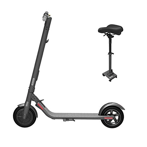 Electric Scooter : QWET Foldable Electric Scooter, 300W Power Motor 22Km Endurance Speed 20Km / H High-Brightness Led Light Electric Bicycle, 9-Inch Shock-Absorbing Tires, Black