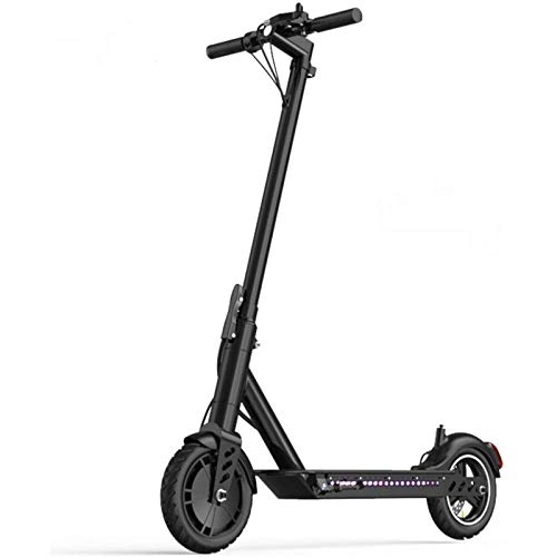 Electric Scooter : QWET Lightweight Electric Scooter, Portable Adult Scooter With Led Lights And Wear-Resistant Anti-Skid Tires, With A Maximum Range Of 30-40 Kilometers, 36V, 10~15KM