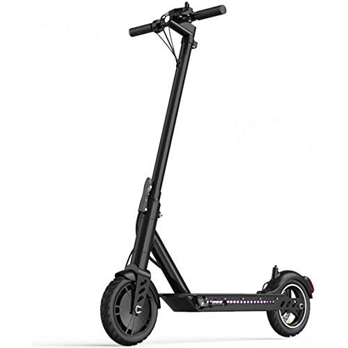 Electric Scooter : QWET Lightweight Electric Scooter, Portable Adult Scooter With Led Lights And Wear-Resistant Anti-Skid Tires, With A Maximum Range Of 30-40 Kilometers, 36V, 25~35KM