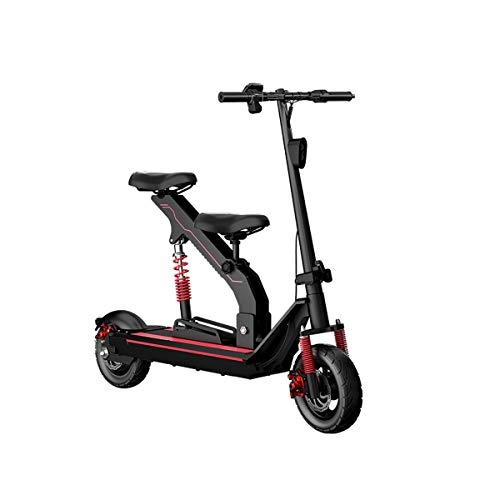 Electric Scooter : QXFJ Electric Scooter Adult, Maximum Speed 35km / H Maximum Cruising Range 120km 10-Inch Explosion-Proof Tubeless Tire Maximum Load 200KG 400W High-Power Motor
