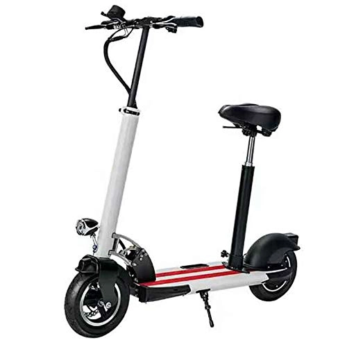 Electric Scooter : QXFJ Electric Scooter Adult, Maximum Speed 35KM / H Maximum Load 120kg With Seat Suitable For Short Trips 35km Endurance 5-6h Extremely Fast Charging 500W Powerful Motor