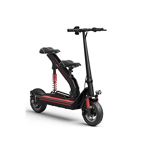 Electric Scooter : QXFJ Electric Scooter, Maximum Speed 25KM / H Maximum Load 300kg Maximum Endurance 150km Suitable For Short Trips 10-Inch Explosion-Proof Tubeless Tires Dual Seats